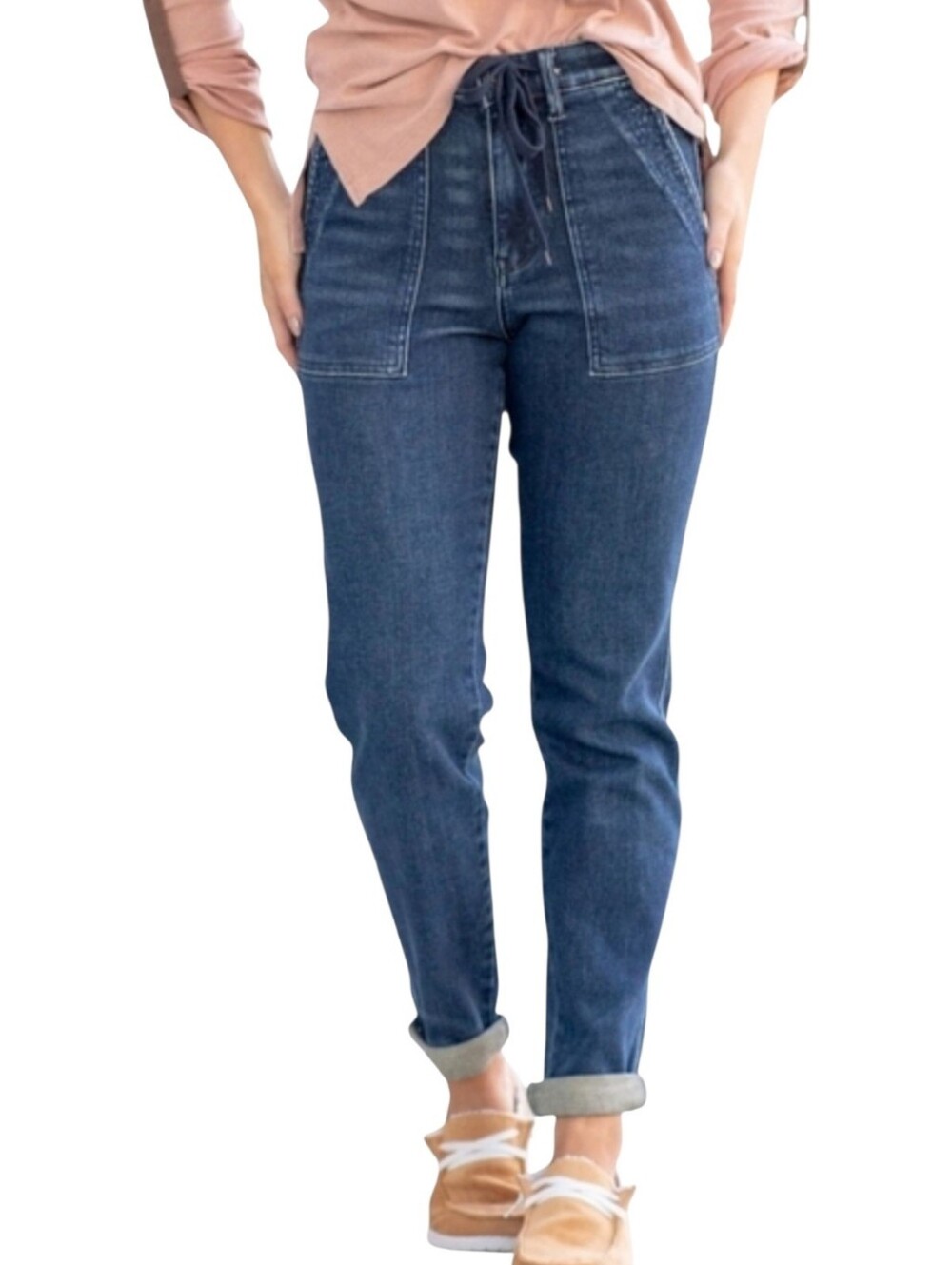 Judy‎ Blue Blue Denim Flat Front Jogger Jeans Size 30